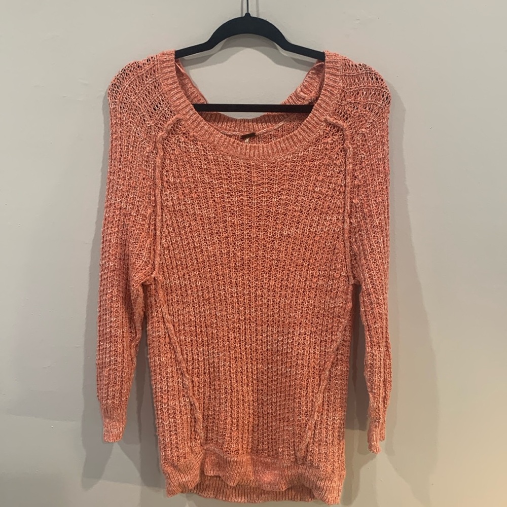 Free people pink sweater